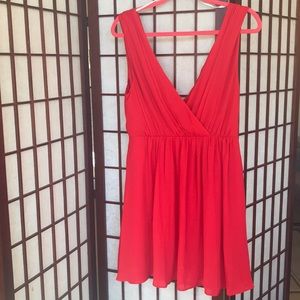 New Red flared dress